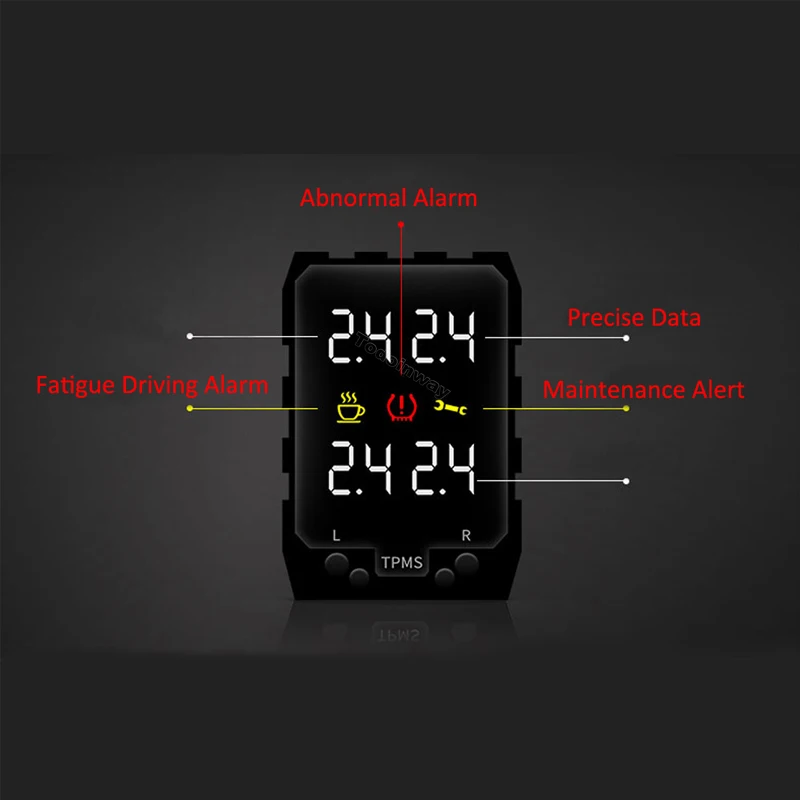 Car OBD TPMS Tire Pressure Monitor Systems Wireless Sensor Free for Toyota RAV4 2013 2015 Corolla Prado Camry Prius Accessories - Image 2