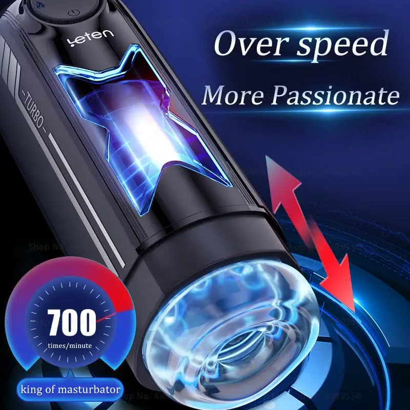 

Leten X-Turbo 700times/Automatic Masturbator Exercise Male Mustur Bator Toys for Adults Men's Masturbation Products Masturbating