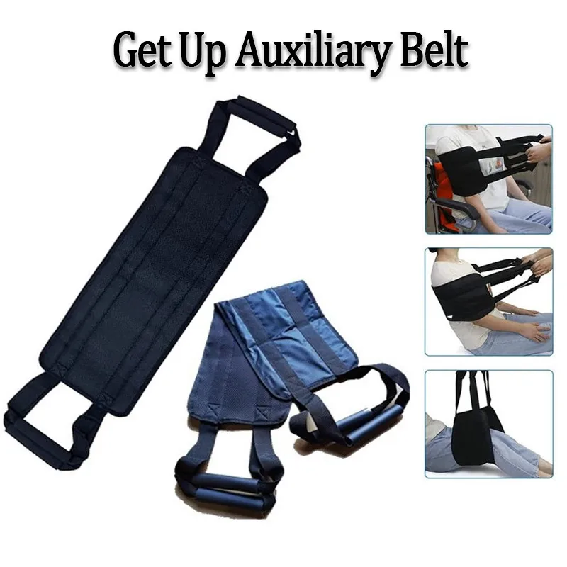 

Elderly Patient Turning Over Assist Belt Helping to Sit Up and Move Assist Disabled Care Belt