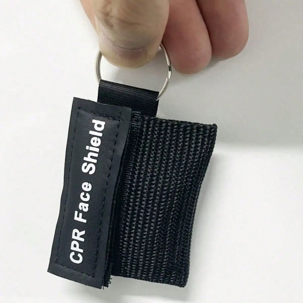 1pc CPR emergency mask with single valve disposable artificial respiration membrane, compact, convenient and easy to carry