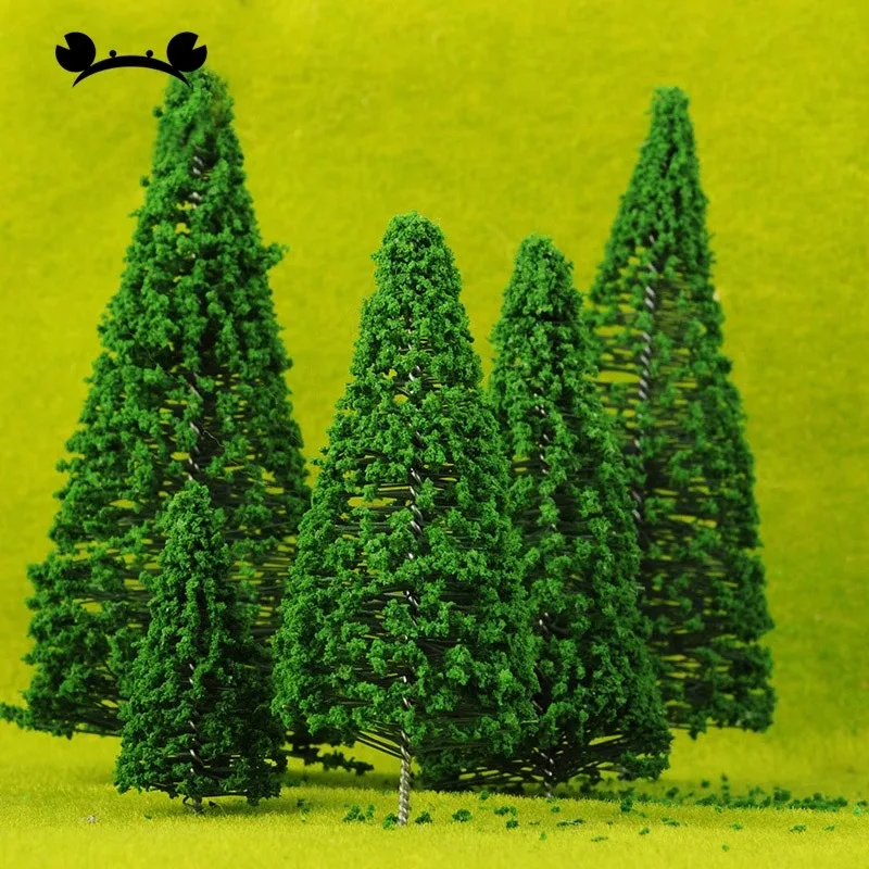 8/10/12CM Artificial Miniature Plastic Model Building Lanscape Micro Tree Train Railroad Scenery Decoration Accessories Toys