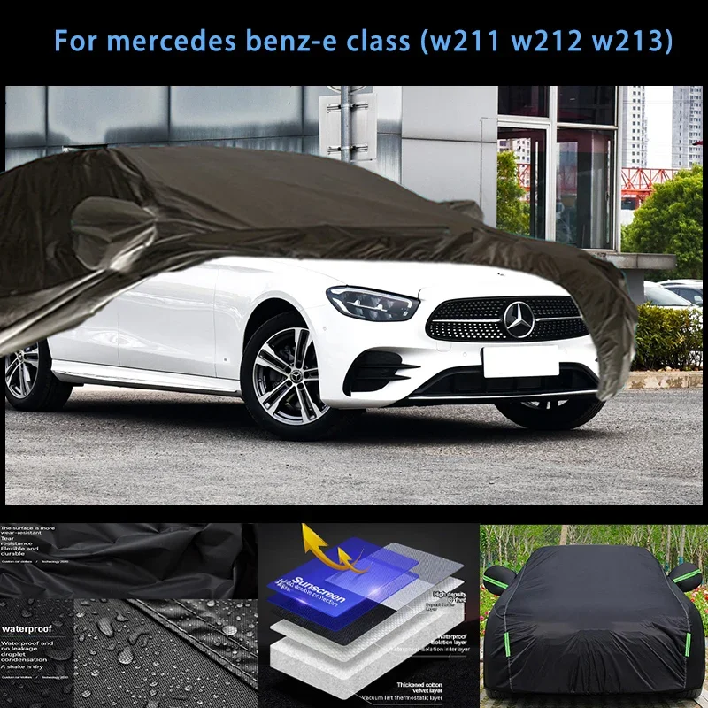 For mercedes bens-e-class Outdoor Protection Full Car Covers Snow Cover Sunshade Waterproof Dustproof Exterior Car accessories