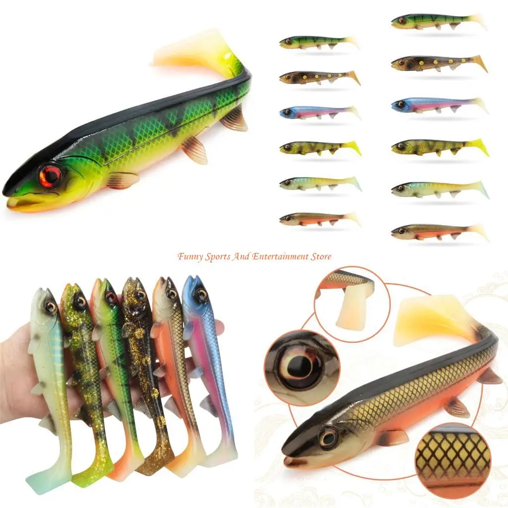 

C4DE Soft Swimbait Floating Baits Pike Fishing Lures Square Tail Swimbaits Lures Baits Fishing Lures Tackle Accessories