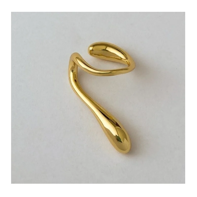 

New Versatile Geometric Water Drop Stud Earrings, Earbone Clips, Personalized Niche Earrings, High-end Simple Design Earrings