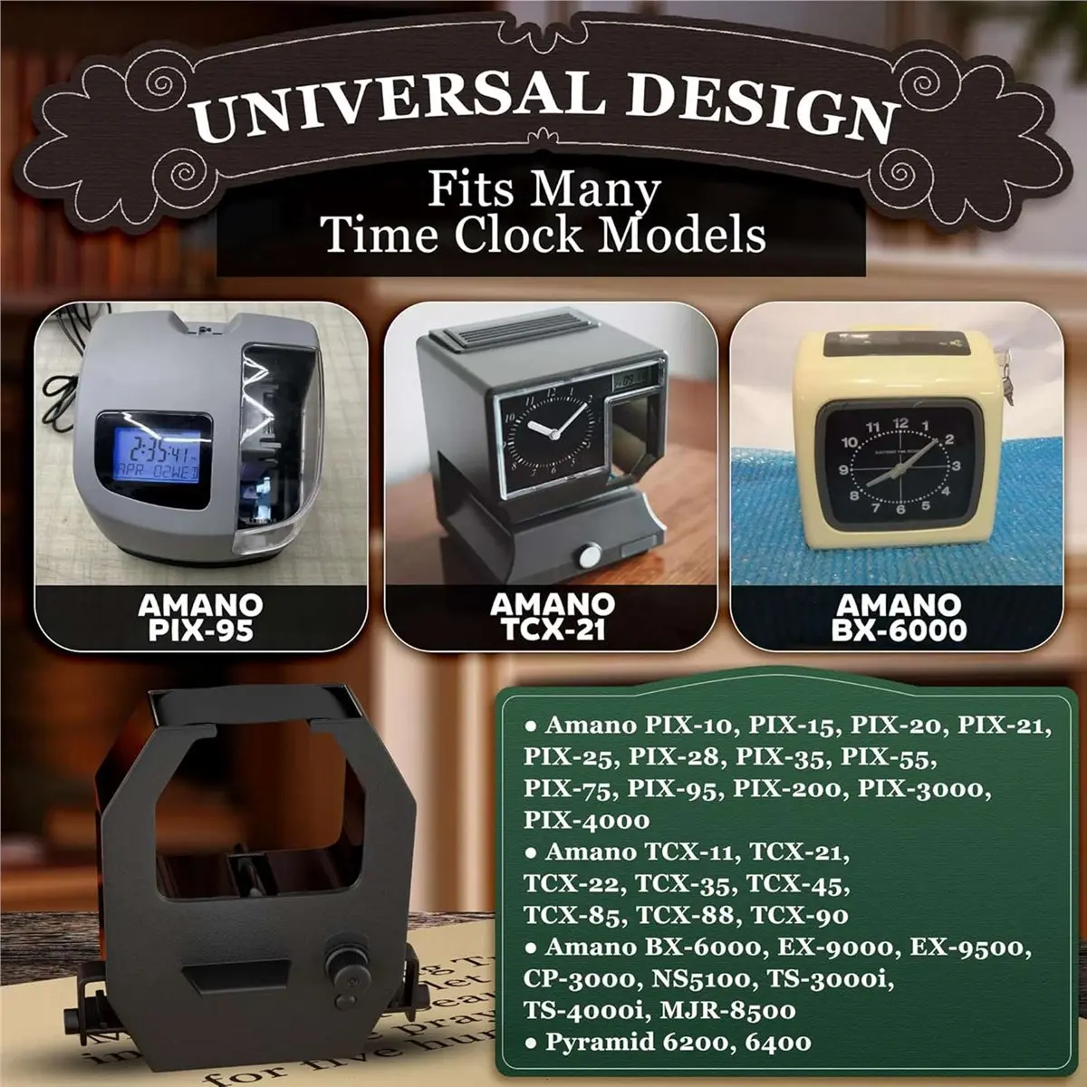 Best sales 2026 6Pack Time Clocks Ribbon for PIX 10/15/20/21/25/35/28/55/75/95/200/3000/4000, TCX 11/21/22/35/45/85/88/90