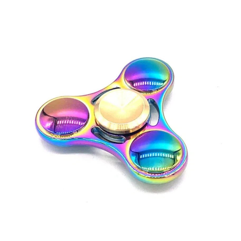 

Pressure Reducing Copper Cap Fingertip Gyroscope Clover UFO Hand Spinner Interesting Educational Fingertip Toy Adult