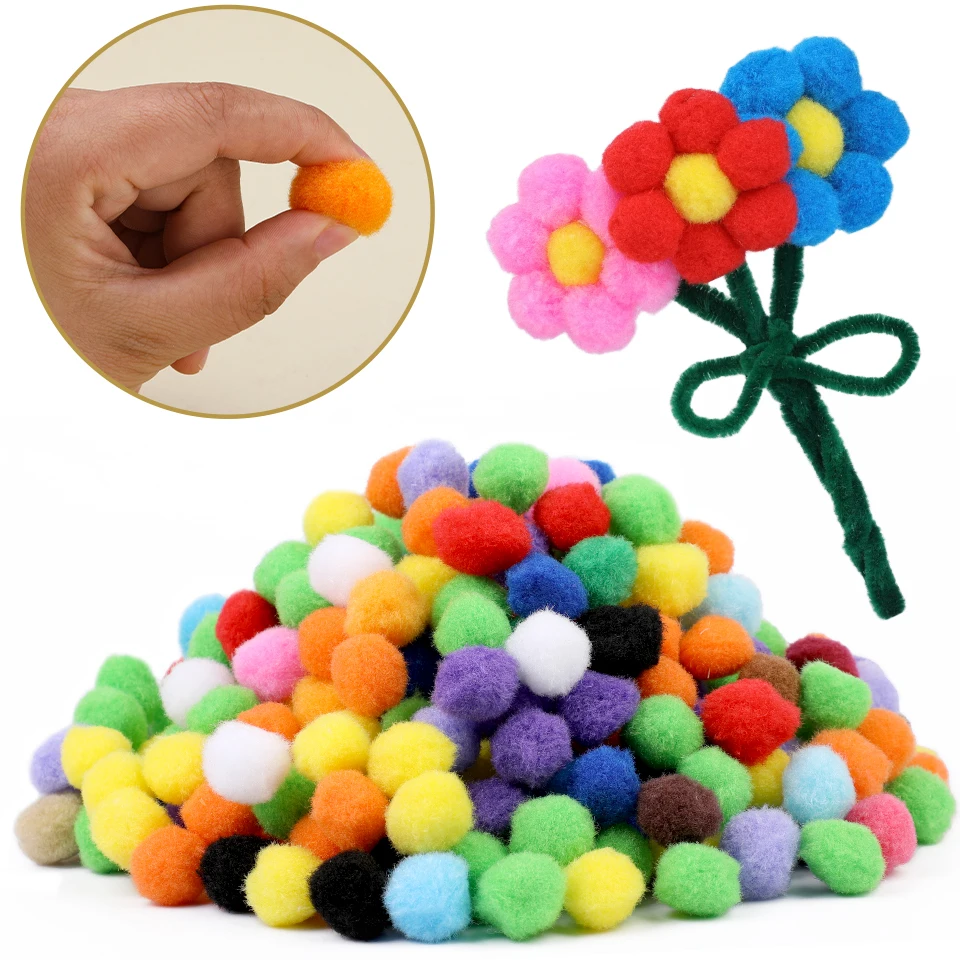 

Zxiixz 350 шт. плюшевые шарики с помпоном 25 мм, разные размеры, пушистый шар, сделай сам, детские игрушки ручной работы, свадебные украшения, принадлежности для рукоделия