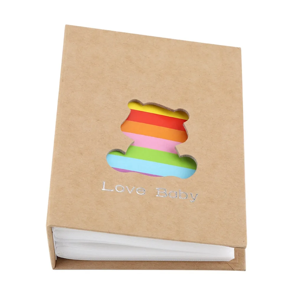 Holds 100 Photos Photo Album Insert Page Design 5.51x7.09in Picture Holder Hollow Design Durable Backbone Photograph Album