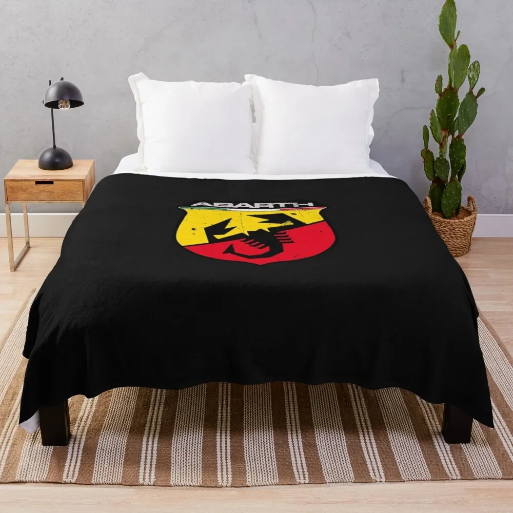 

Abarthlogo Classic T-Shirt Throw Blanket Stylish Decor Blanket Gift for Friends Roommate
