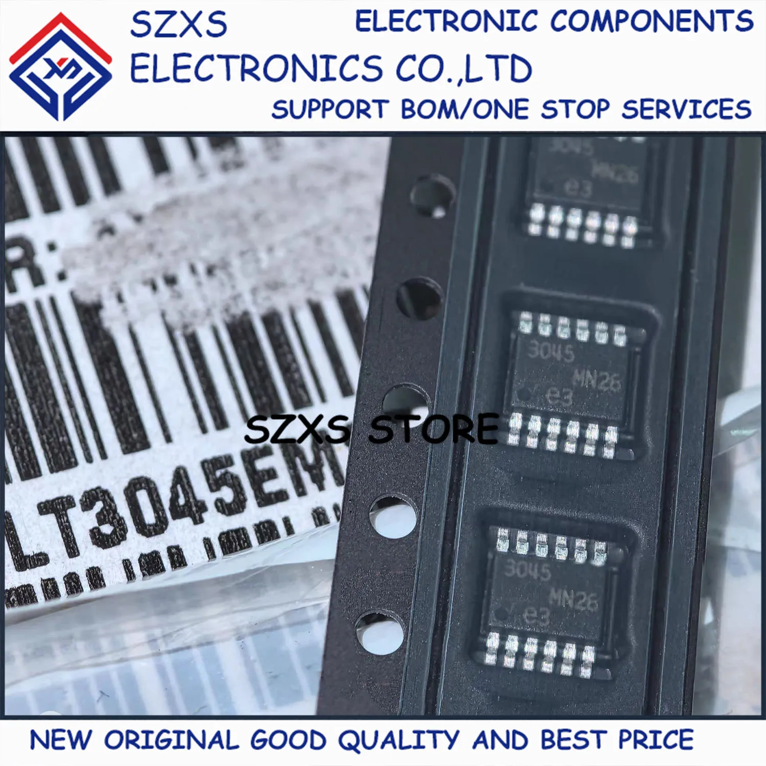 New Original 5Pcs LT3045EMSE LT3045 LT3045IMSE 3045 MSOP-12 High-performance Low Dropout Linear Regulator In Stock Good Quality