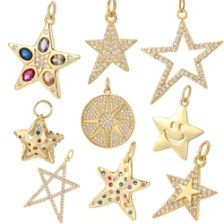 Cute Star Pendant Jewelry Production Supplies Bohemian Charm Diy Earrings Bracelet Necklace Keychain Accessories Resin Charms