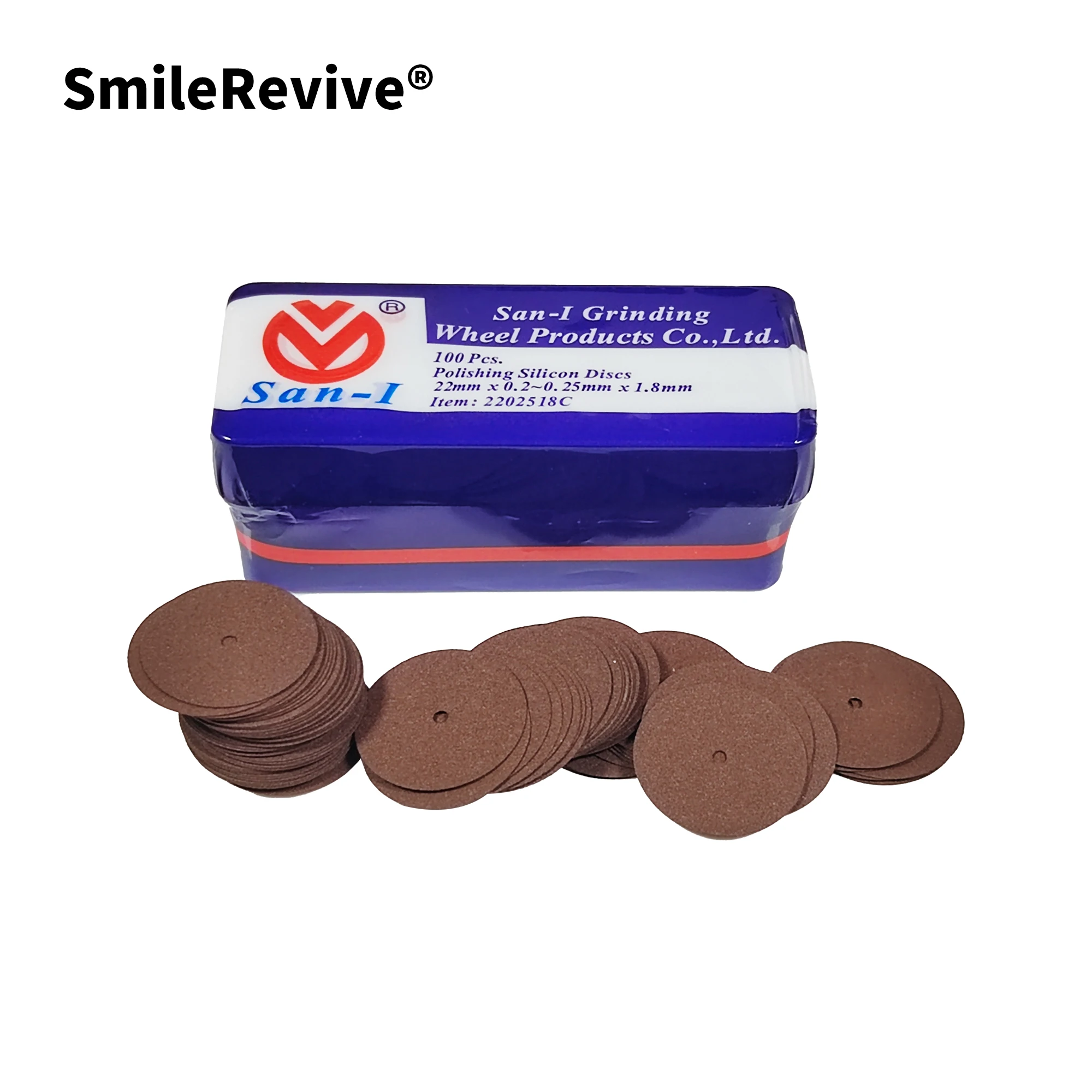 

SmileRevive San-I 100 pcs Thin Resin Cutting Wheels Dental Laboratory Thin Thick Polishing Wheels Grinding Silicon Dental Lab