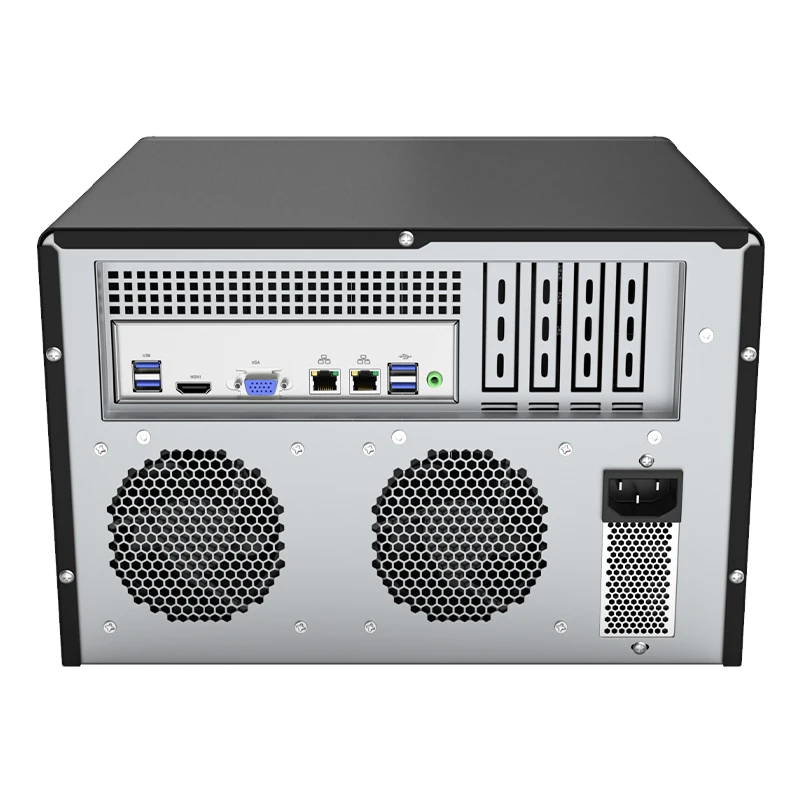 IKuaiOS N5095 NAS 8-Bay Celeron N5095 4 Core mendukung FreeNAS TrueNAS SATA 2.5 3.5 inci SSD HDD cocok untuk penggunaan rumah bisnis