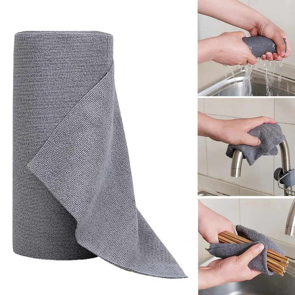 Microfiber Roll for Dusting Quick-drying Microfiber Cloth Roll for Kitchen House Car Reusable Tear-off Washable Dust Rags