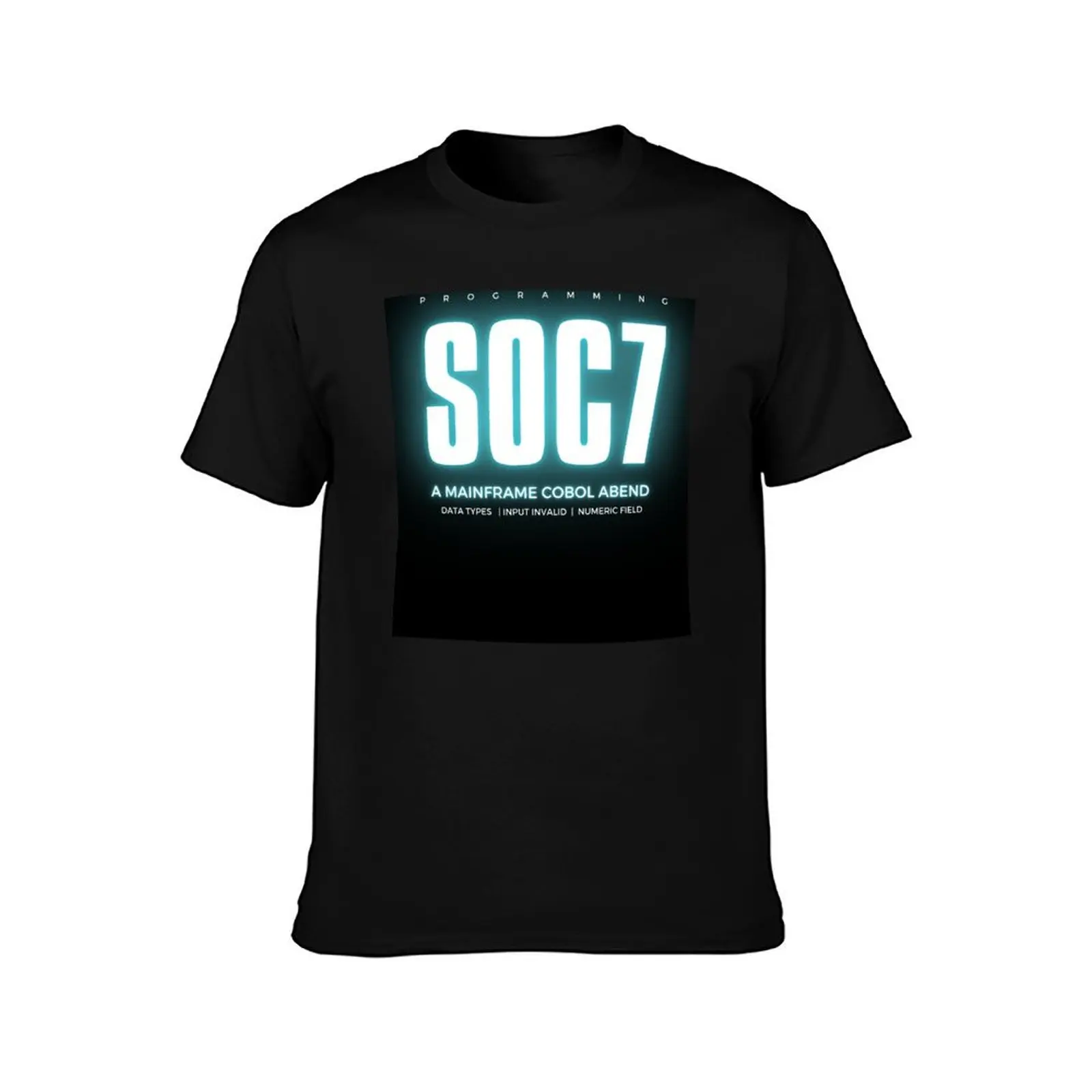 Cobol Programming Abend SOC7 T-Shirt Large Size Casual Short Sleeve Top T-Shirt