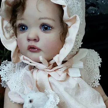 

Unfinished Doll Parts with Hand Rooted Hair 24inch Ayana Lifelike Reborn Doll Kit