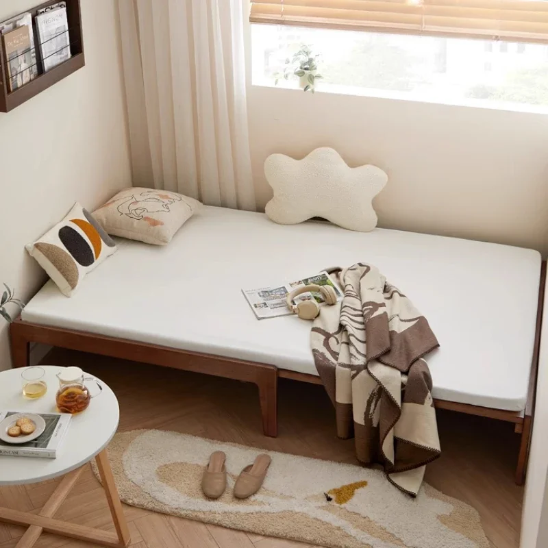 

Modern Solid Wood Bed Minimalist Adjustable Multifunctional Single Cheap Bed High End Small Family Design Muebles Beds Furniture