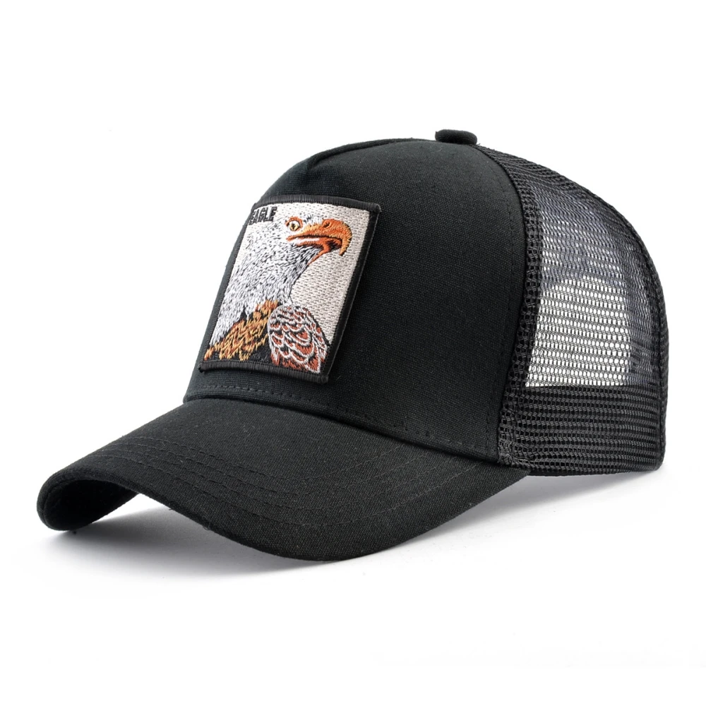 Camouflage-Baseballkappe mit gesticktem Adler-Patch, Vier-Jahreszeiten-Snapback-Visor-Mütze für Männer, modische Hip-Hop-Trucker-Kappe für Frauen – Detail 4