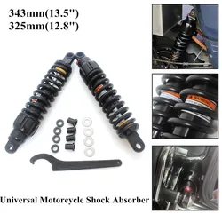 325mm 343mm Motorcycle Adjustable Shocker Absorbers Rear Suspension Shock Absorber Protection For Harley Honda Yamaha Suzuki