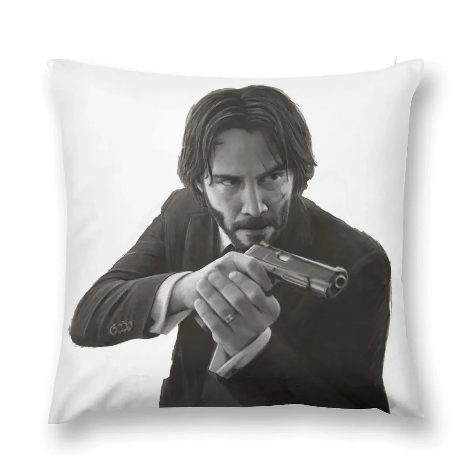 John Wick Throw Pillow pillow cover luxury Cusions Cover pillow