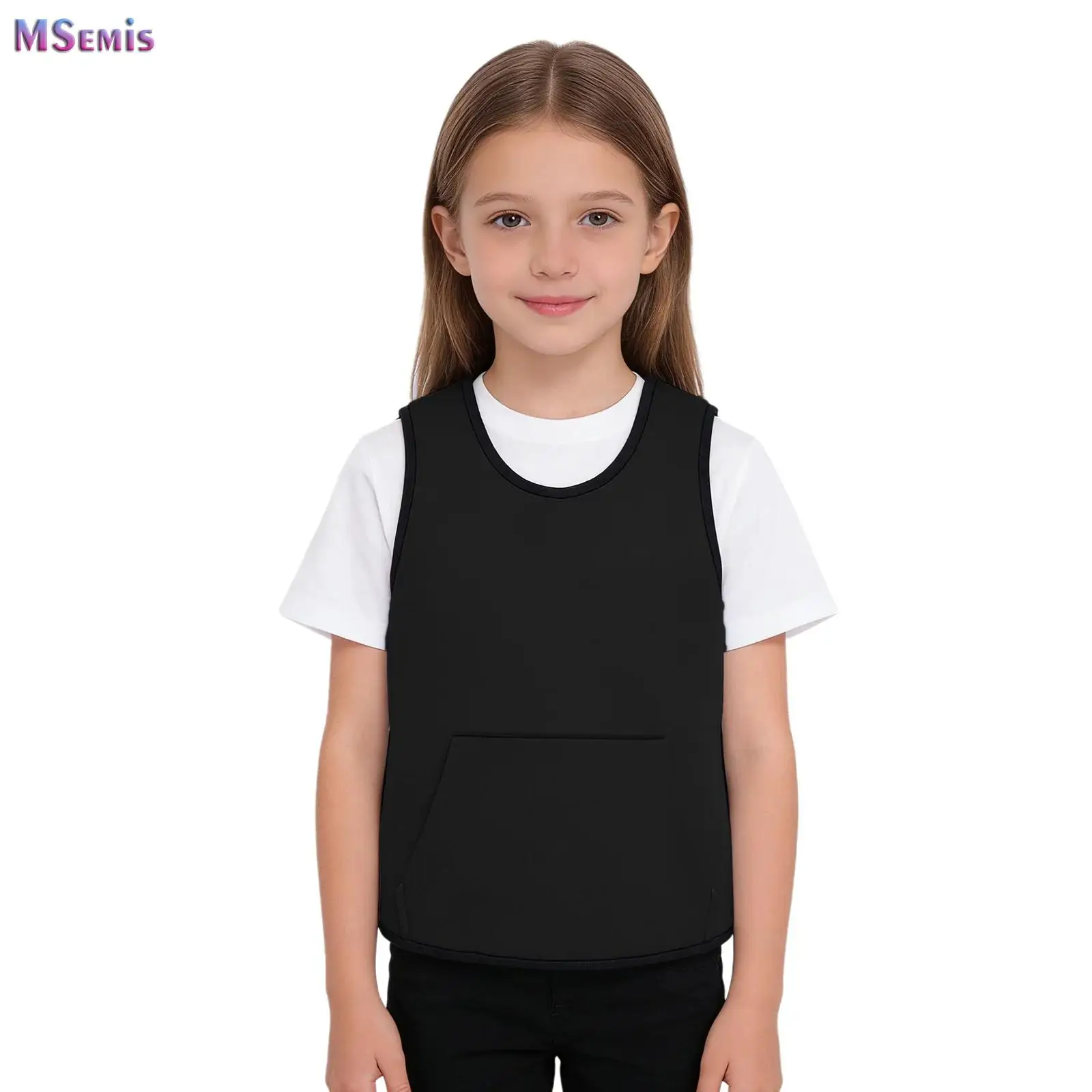 

Kids Sensory Compressions Vest Weighted Padded Special Needs Adaptive Clothing Boys Girls Fastener Sensory Processing Disorder
