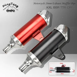 Motorcycle 28mm Exhaust Muffler Pipe For Kawasaki KXL BBR TTR 50cc 110cc 125cc 140cc 150cc250cc Universal Pit Dirt Bike ATV Quad