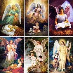 DIY Diamond Painting Guardian Angel And Child Picture of Rhinestones Diamond Embroidery Mosaic Art Needlework Home Decor
