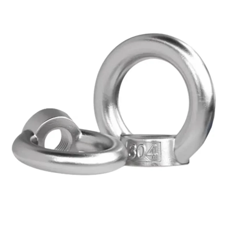 M3-M30 304 Stainless Steel Marine Lifting Eye Nuts/ Screw Ring Eyebolt Ring Hooking Nut Screws ,Lifting Eye Screw Nut