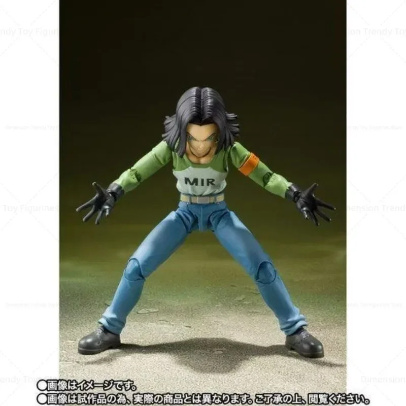 Bandai em estoque Shf Soul Limited Universe Survival Chapter Anime Dragon Ball Homem super artificial no. 17 Figura de ação modelo DT