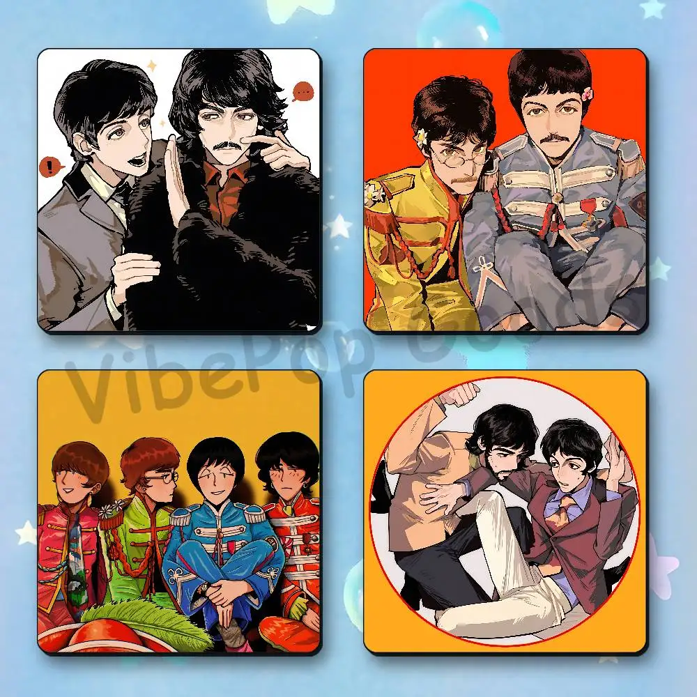 T-The W-White A-Album B-BeatlesES BestSelling Refrigerator Magnetic Fridge Magnets Adhesive to Metal Surfaces 55mm Hot Printed