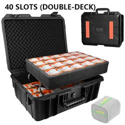 40 Grids Waterproof Dustproof Watch Suitcase Watch Organizer Box Jewelry Display Storage Case Anti-drop Flannel Watch Pillow