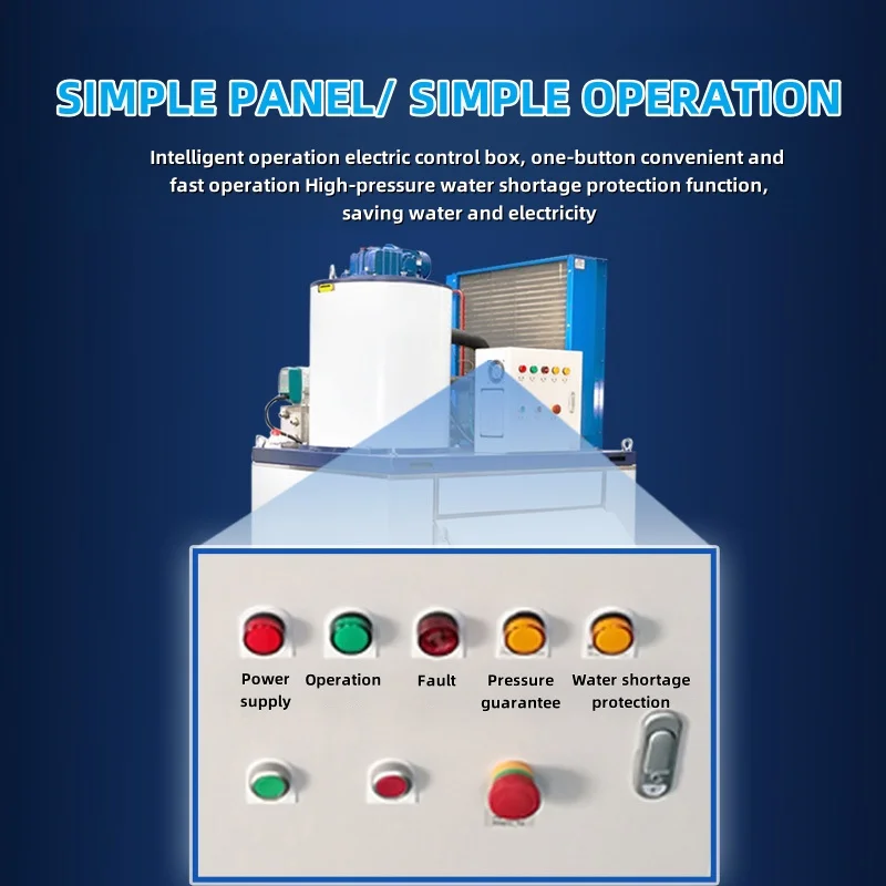 Maszyna do lodu 500kg 1000kg Maszyna do lodu w kostkach Maszyna do lodu w tubach Komercyjna