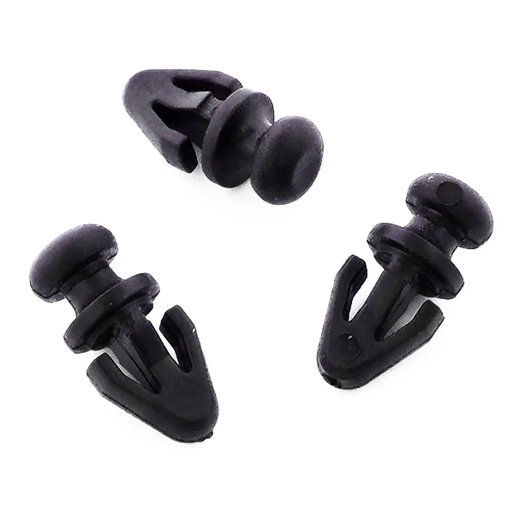 10pcs Car Fasteners For Lower Rubber Weatherstrip Gasket Seal Rivets Door Trim Clips Fiesta Mondeo Black