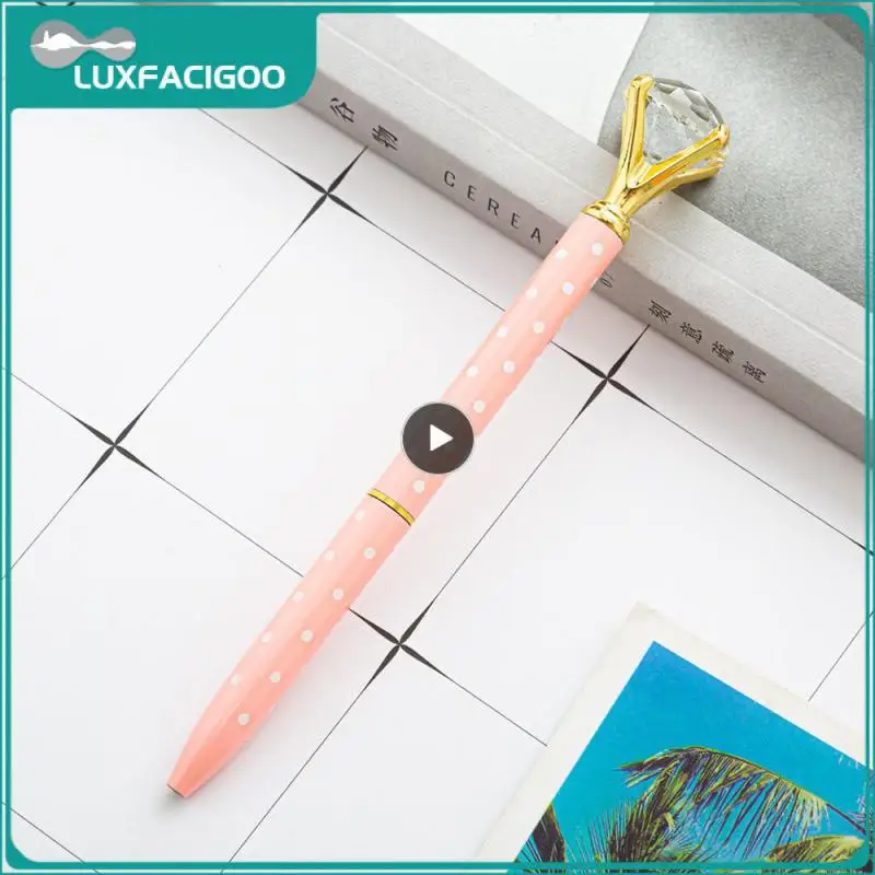 ปากกาลูกลื่นคริสตัลสีมีความทนทานตัวเลือกของขวัญที่สมบูรณ์แบบประสบการณ์การเขียนที่ราบรื่นการออกแบบที่ทันสมัยความต้องการ