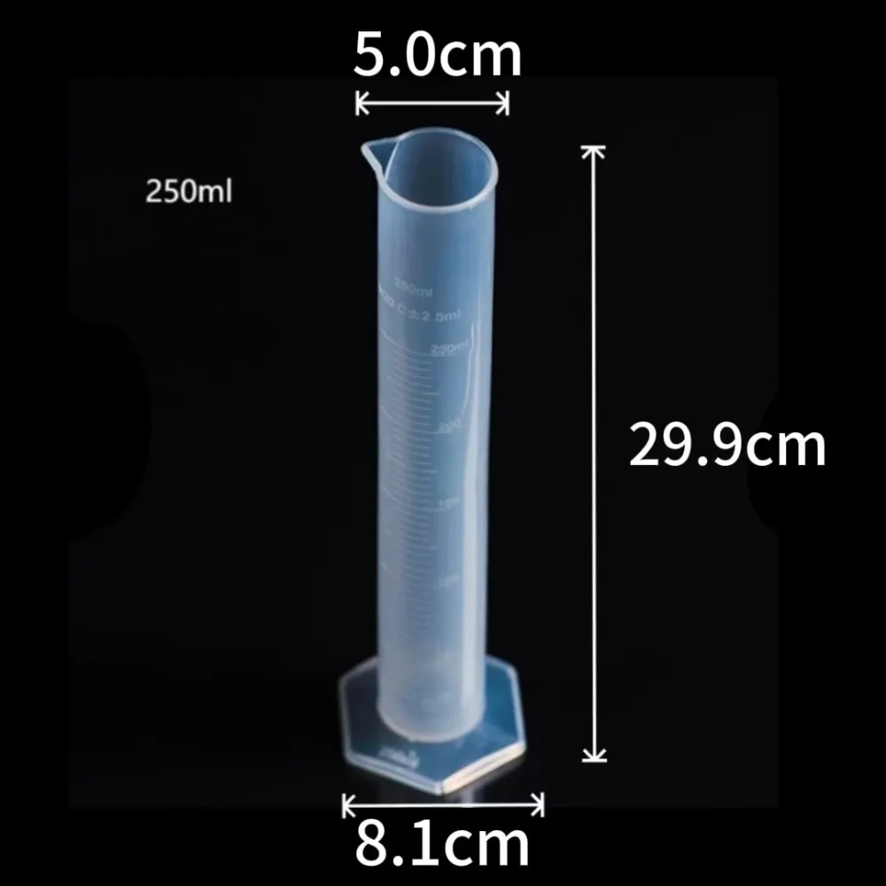 

Прозрачные градуированные пластиковые мерные стаканы-цилиндры, прочные, профессиональные, для измерения и тестирования жидкостей