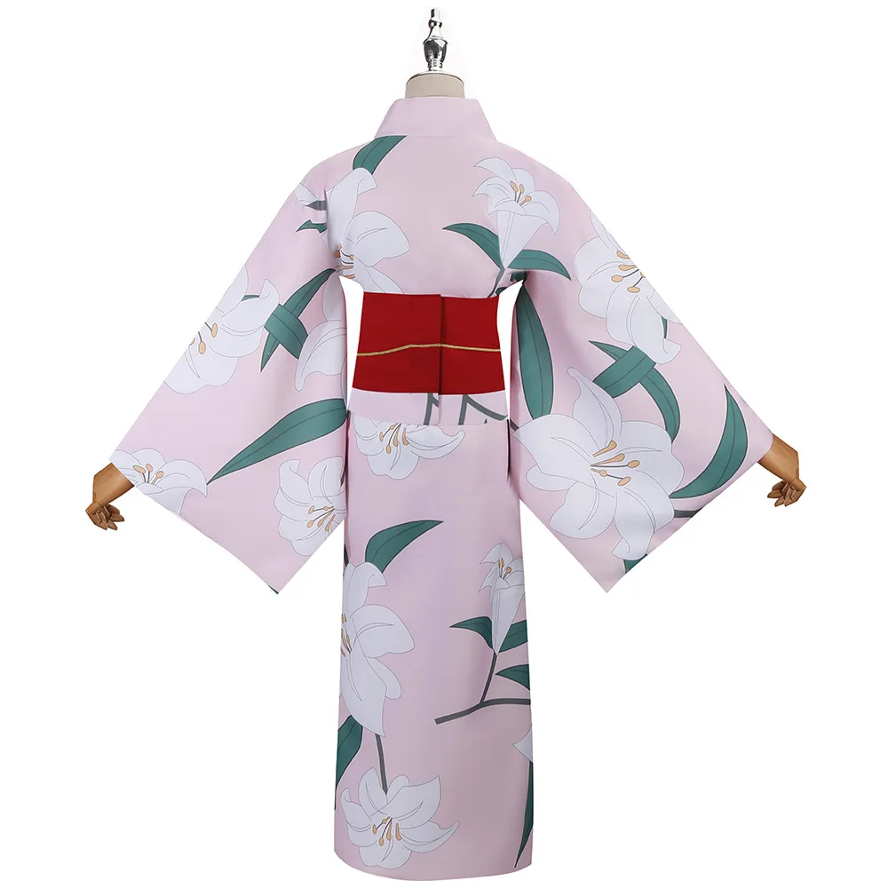 Demon Slayer Kimetsu no Yaiba Kamado Nezuko Cosplay Costume Summer Version Kimono Outfit for Women Anime