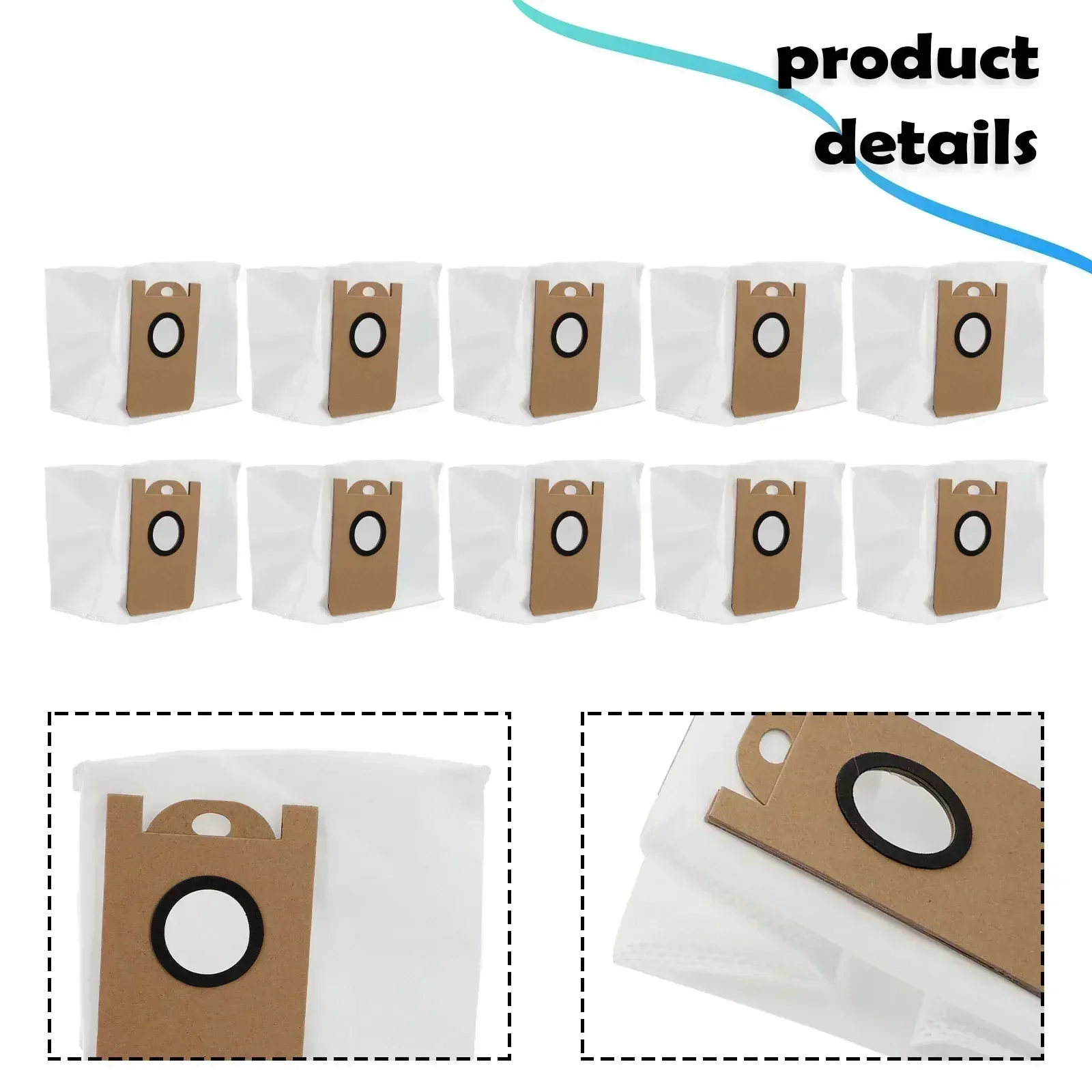 Efficient Cleaning Dust Bag Replacements For Robot Vacuum Cleaner Replace Old Or Dirty Bags Pack Of 4