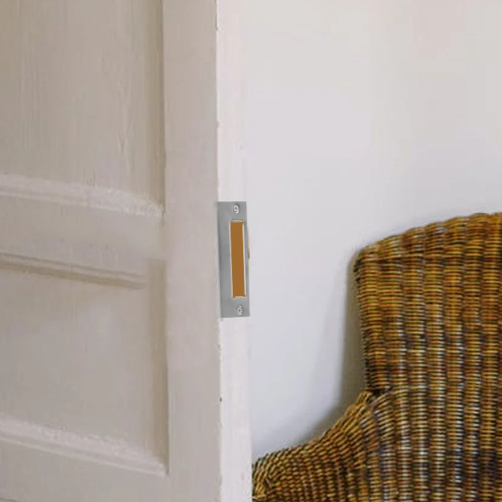 

2pcs Lock Accessories Stainless Steel Deadbolt Strike Plate Heavy Duty Door Reinforcement Front Door Safety Hole Filler Kit