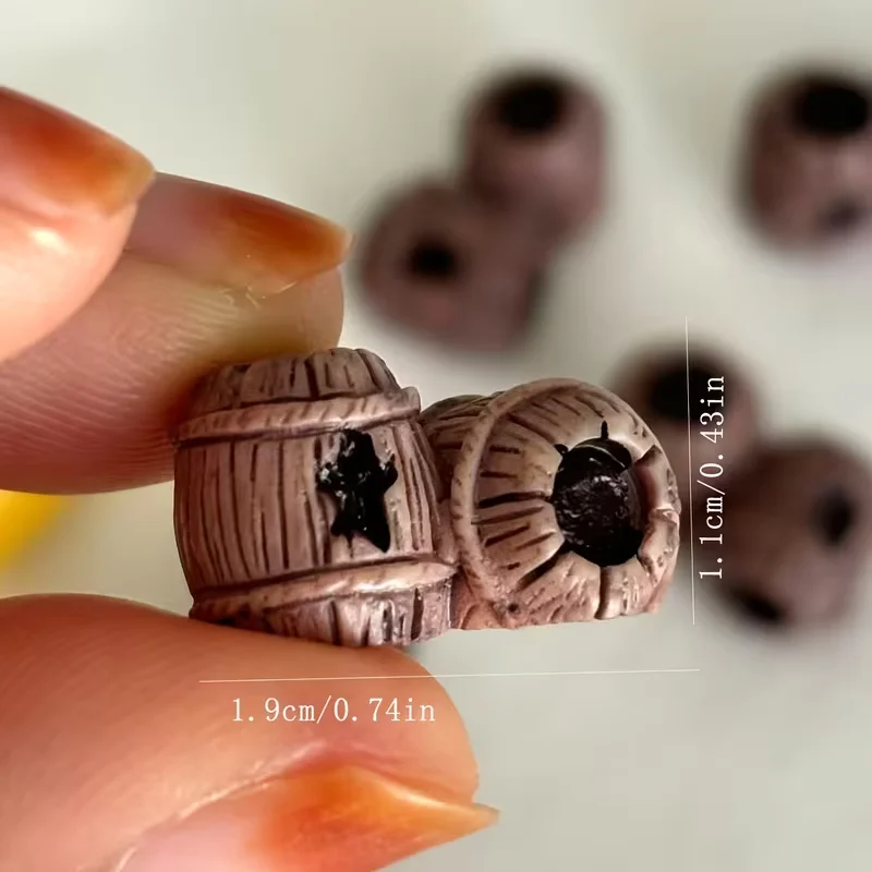 5/10pcs Miniatures Mini Resin Bucket Figurines, Cute DIY Crafts, and Home Desktop Ornaments, Micro Landscape Decorations