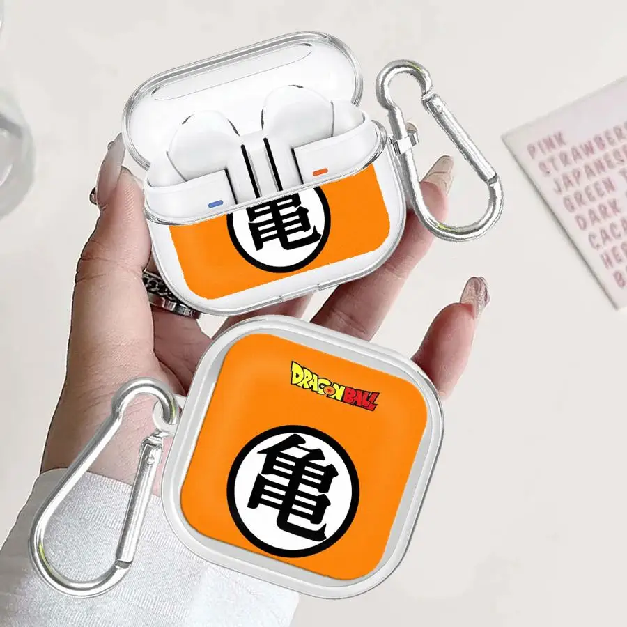 Case For Samsung Galaxy Buds 4 Pro 2 3 FE 2Pro 3Pro Live 4Pro Clear Earphone Cases Cover With Hook D-ragonS B-allS Logo