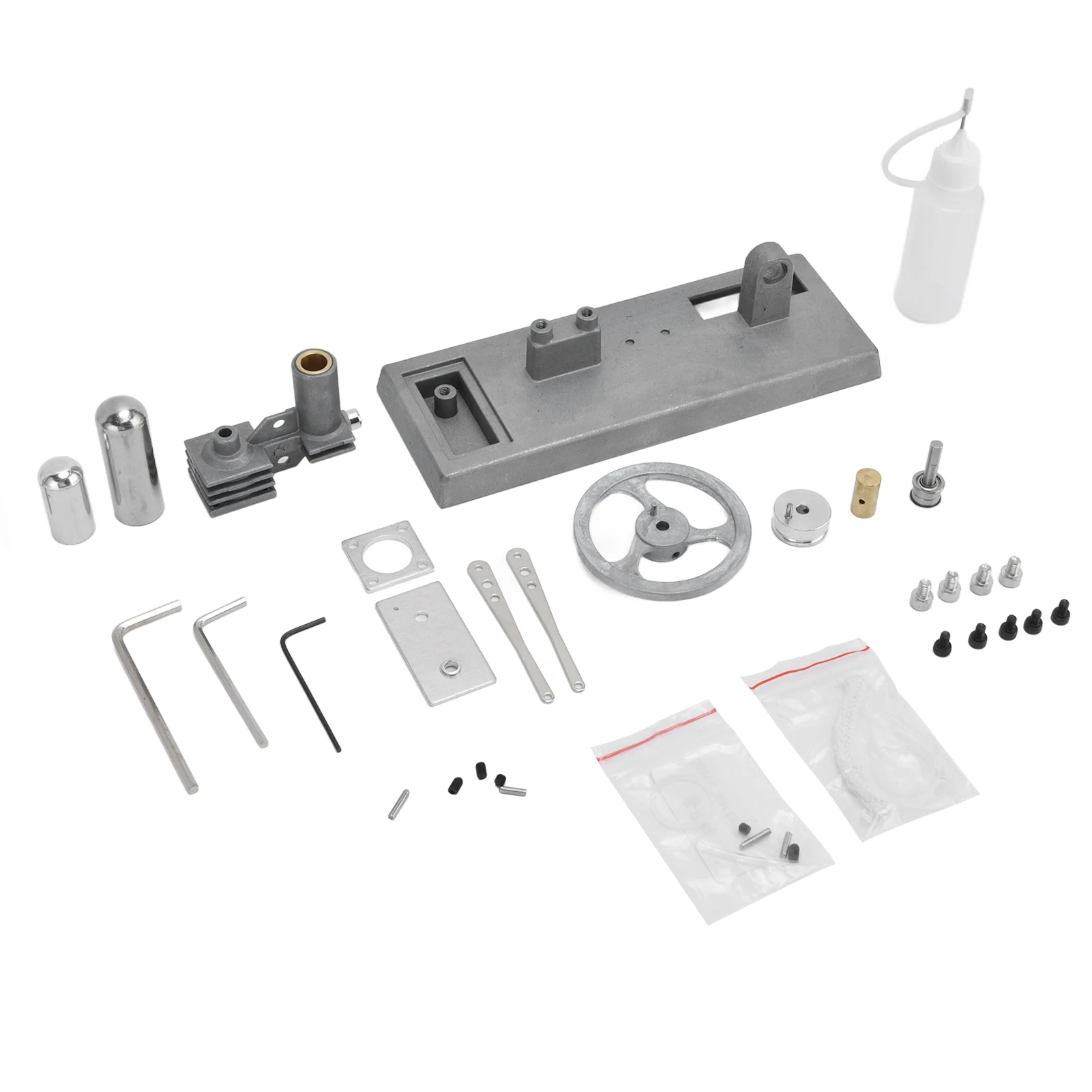 DIY Stirling Engine Motor Model Assembly Set Zinc Alloy Physical Educational  for Adult Kids DIY Stirling Engine Set