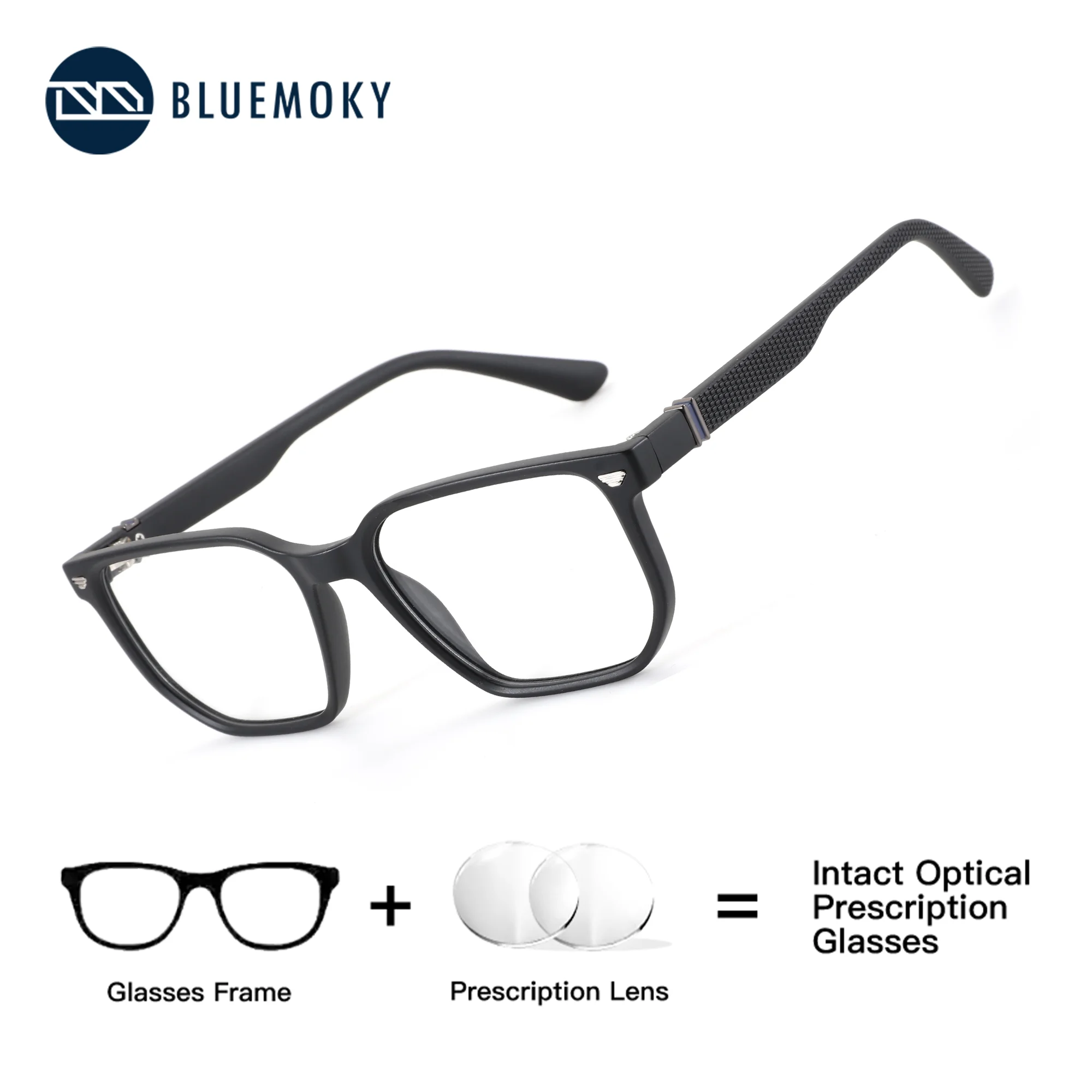 

BLUEMOKY (XS Size)Square Prescription Glasses Sexy Accessories Men Computer Correction Lunette Photochromic Presbyopic Myopia