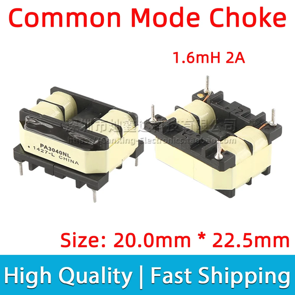 

2pcs PA3040NL EE20 Type THT Integrated Differential Common Mode Choke Inductor 1.6mH 2A Switching Power Supply Signal Filter