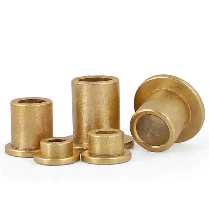 5Pcs Powder Metallurgy Oil Copper Bushing Guide Sleeve With Stepped Flange Flanging Self-Lubricating Bearing ID 4 5 6 8 10mm