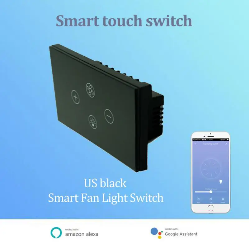 

Tuya Wi-Fi умный вентилятор переключатель управления скоростью умный дом общий доступ приложение дистанционное управление функция таймера Alexa Google Assistant