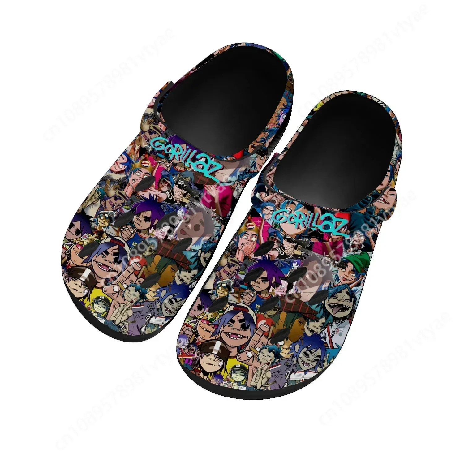 

Gorillaz Band Home Clog Mens Women Youth Boy Girl Sandals Shoes Garden Bespoke Customized Breathable Shoe Beach Hole Slippers