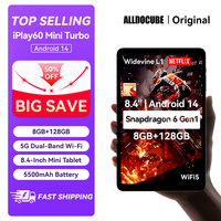 Alldocube iPlay60 Mini Turbo 8.4inch Tablet Android14 Snapdragon 6Gen1 8+8GB Virtual RAM+128GB ROM Widevine L1 4K Video Decoding