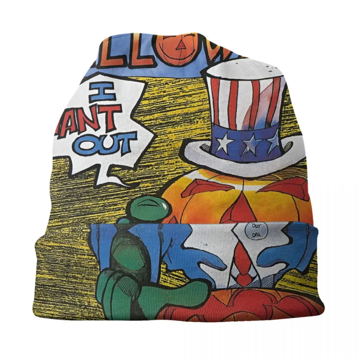 Custom Band Heavy Metal H-Helloweenes Poster Hot Skullies Beanies Caps Winter Knitting Hat Women Bonnet Hats Outdoor Ski Cap