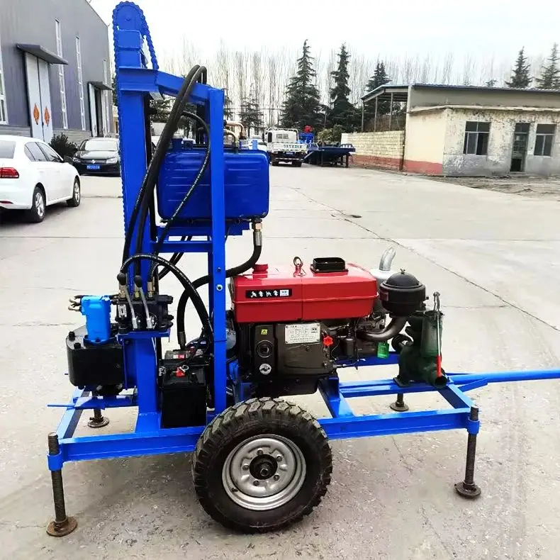 

Индивидуальная портативная дизельная буровая установка для водяных скважин, гидравлическая, 22 л.с., 25 л.с., 28 л.с., 30 л.с., 35 л.с., 100м, 150м, 180м