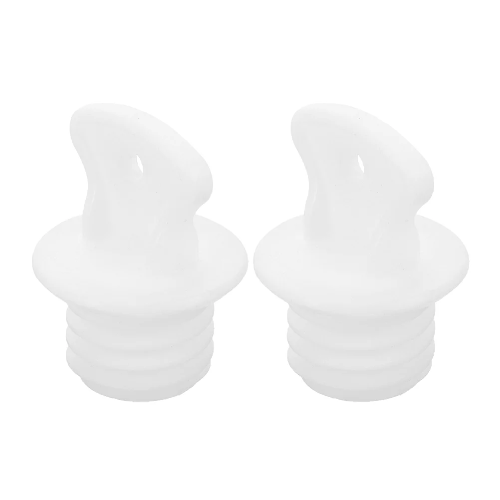 2 Pcs Hot Water Bottle Lid Replacement Small Stoppers Plug Bag Rubber Sack Plugs